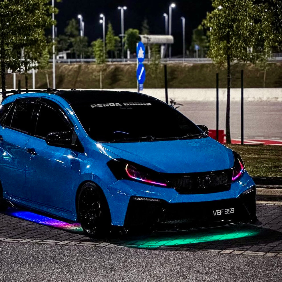 Upgrade Your Headlights: Multicolor RGB DRL with App Control and Dynamic Running Effects