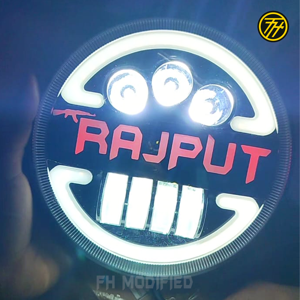 Rajput Royal Enfield Headlight|Hjg Bullet rajput headlight |FH MODIFIED