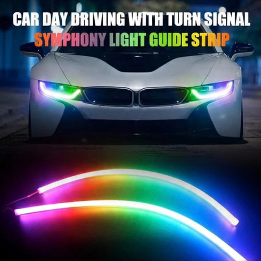 Upgrade Your Headlights: Multicolor RGB DRL with App Control and Dynamic Running Effects