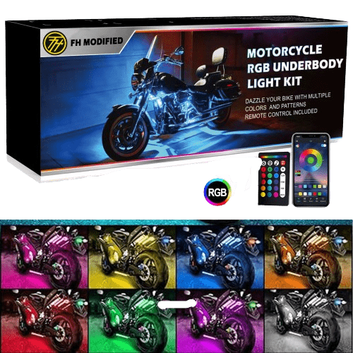 Bike Underbody Colour Changing RGB Light Modified Remote /App Controlled For All Bikes | Fh Modified