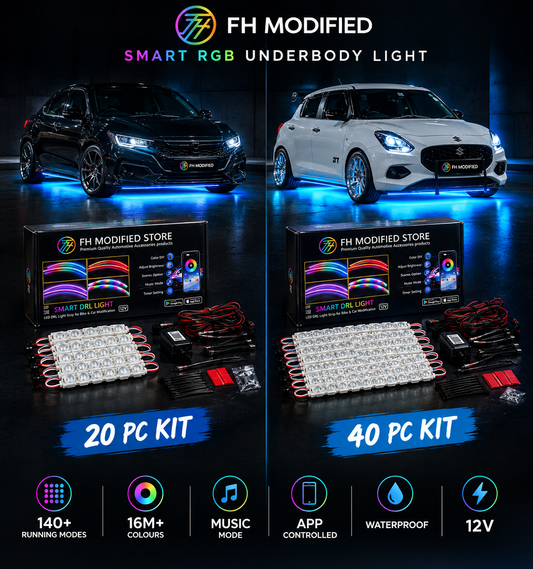 Car Underbody Smart Runnning Mods Chassing  Light | Bluetooth App Controlled | Fully waterproof