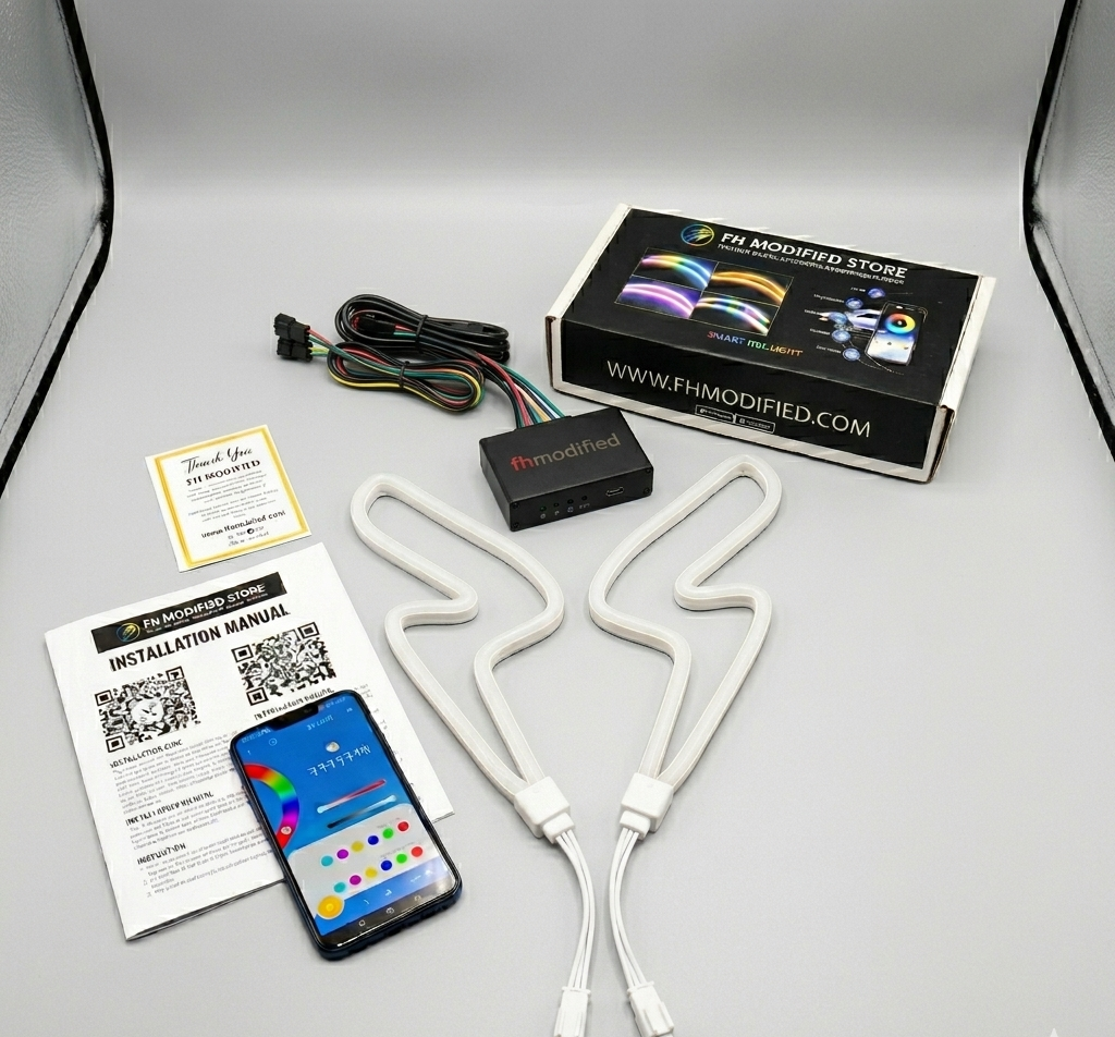 Pulsar NS400Z Smart Bluetooth DRL Lights | Custom RGB Headlight Matrix
