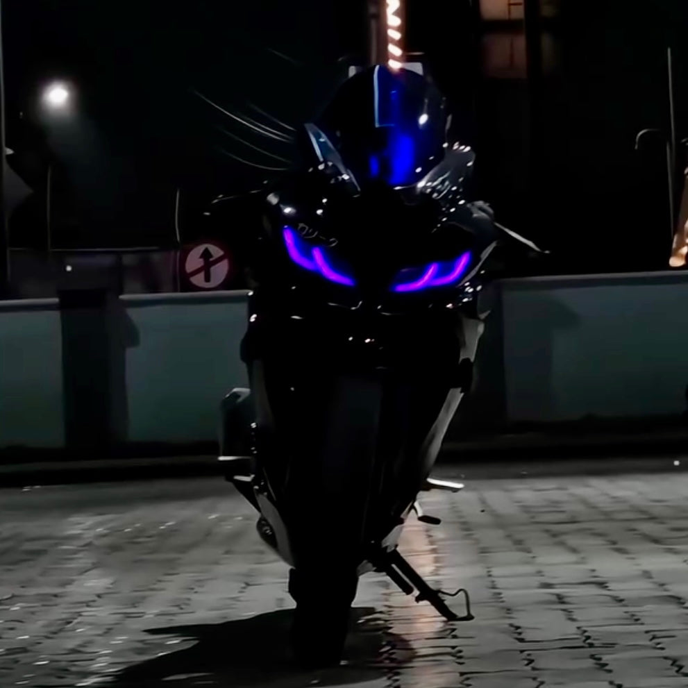 Yamaha R15 V3 Headlight Smart Drl Light Colour Changing & Running Mods Using Bluetooth App