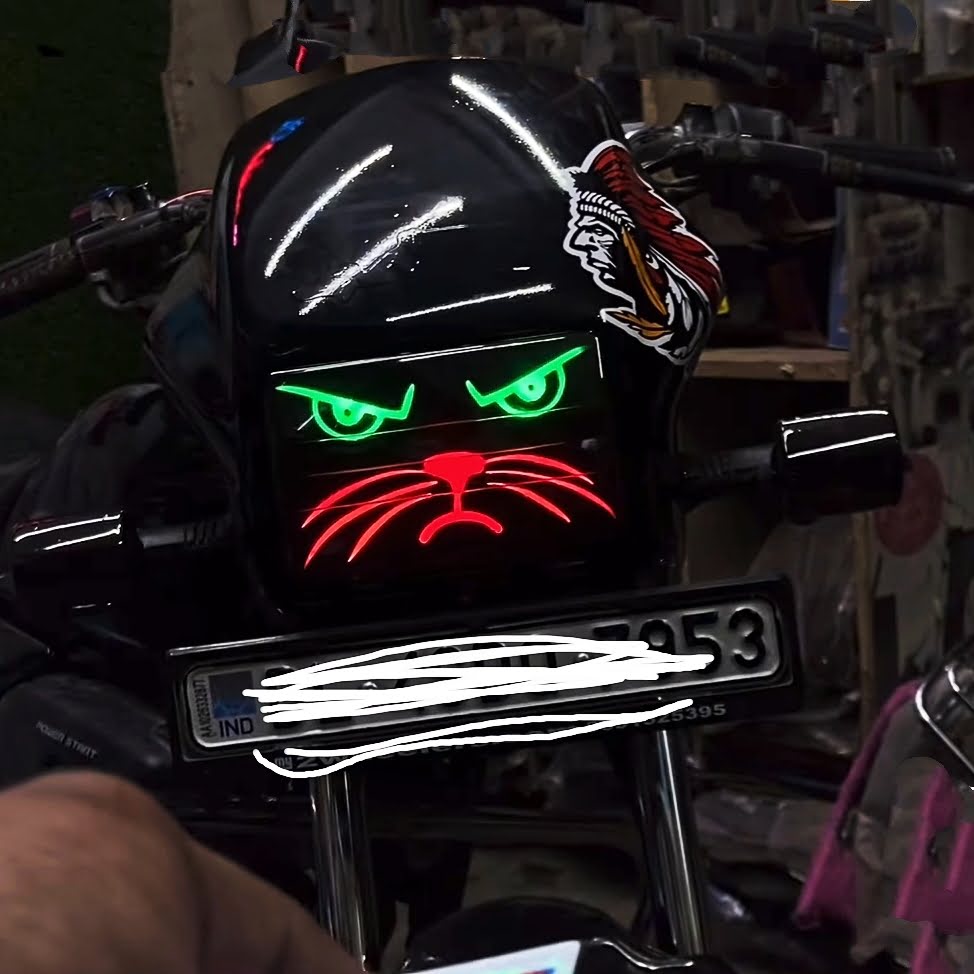 Splendor bike modified headlight |Splendor cat face headlght