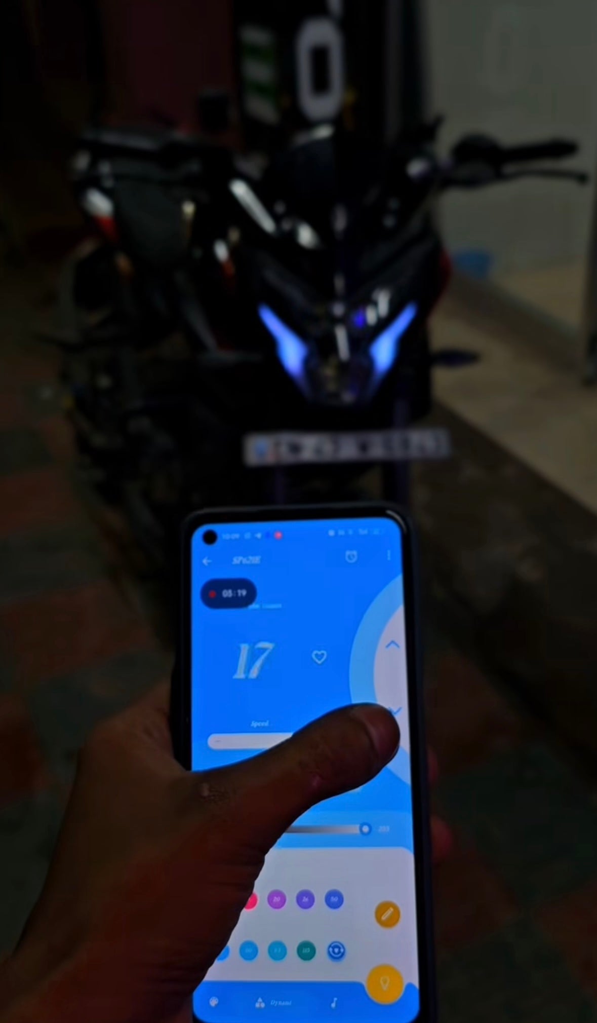 Pulsar NS125 / NS200 Smart Bluetooth DRL Lights | Custom Headlight Drl Rgb App controlled 144 Matrix Modes