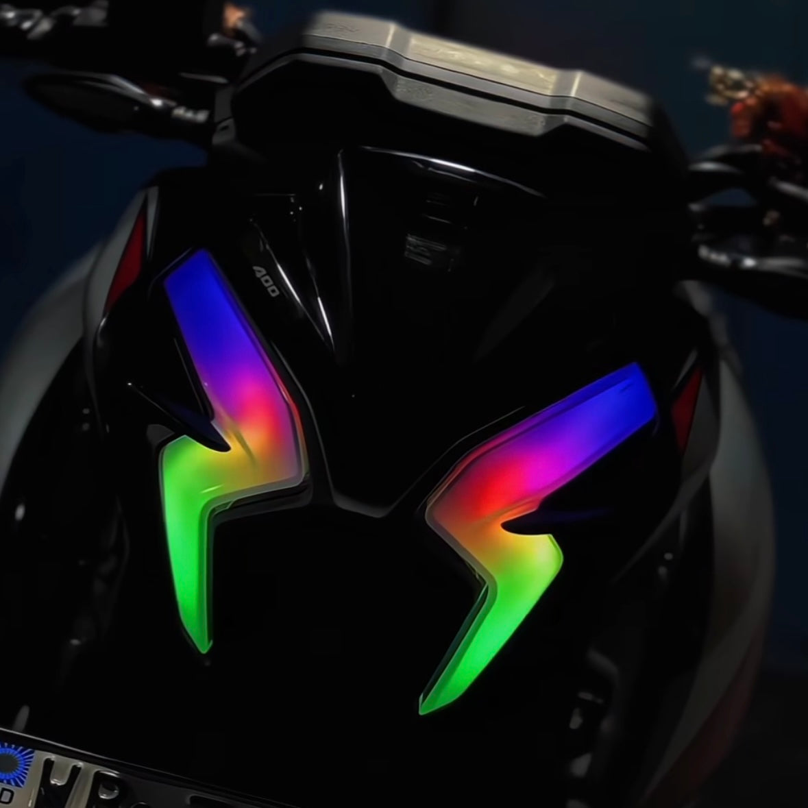 Pulsar NS400Z Smart Bluetooth DRL Lights | Custom RGB Headlight Matrix