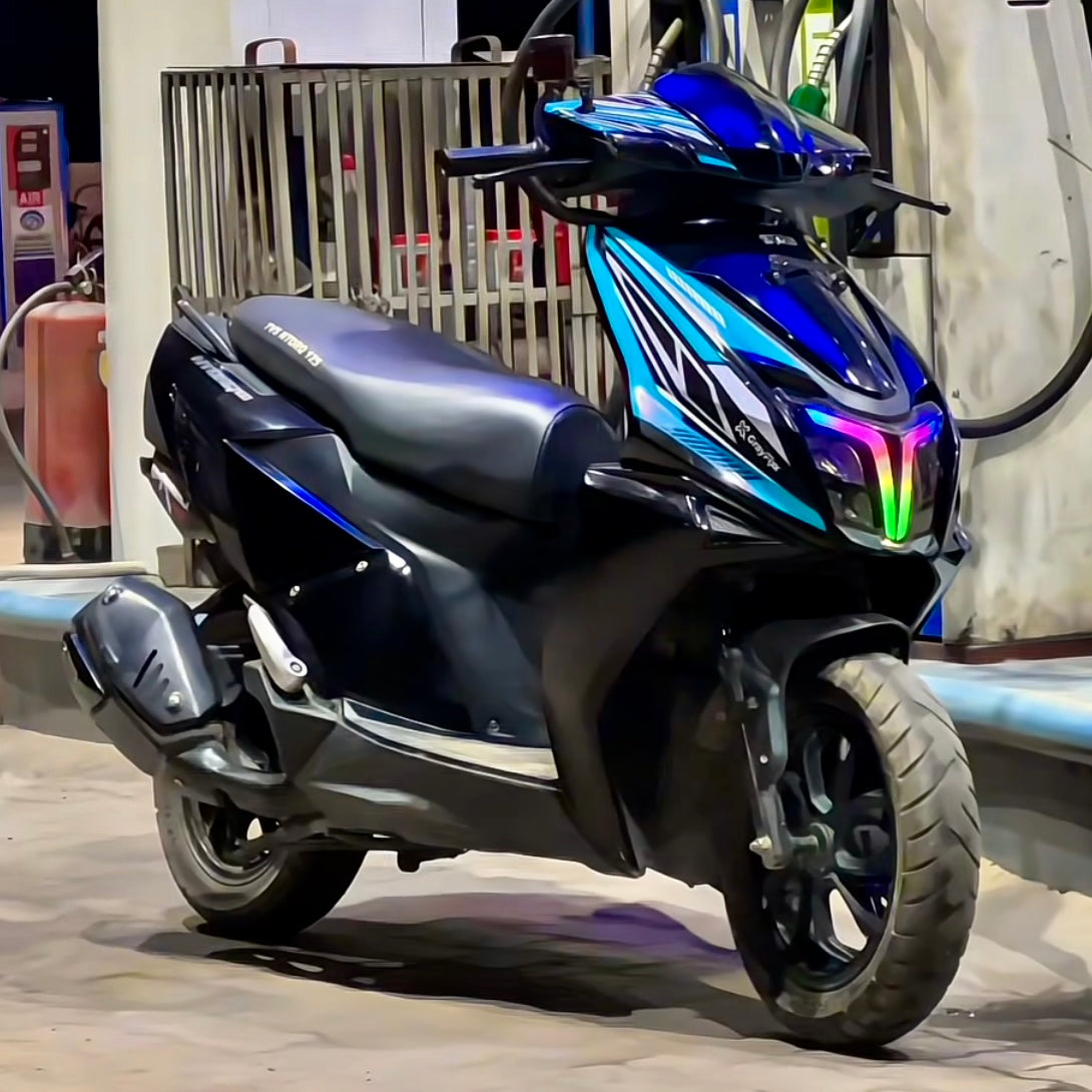 TVs Ntorq Smart Rgb Drl Light | Colour Changing Running Drl Light for Ntorq modification