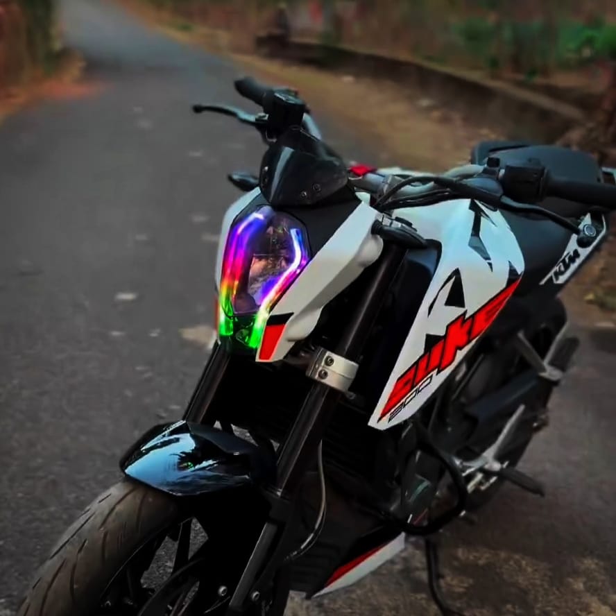 Fully Flexible bluetooth control Smart Drl Light For All Bike Headlights Modification 140+ running mods