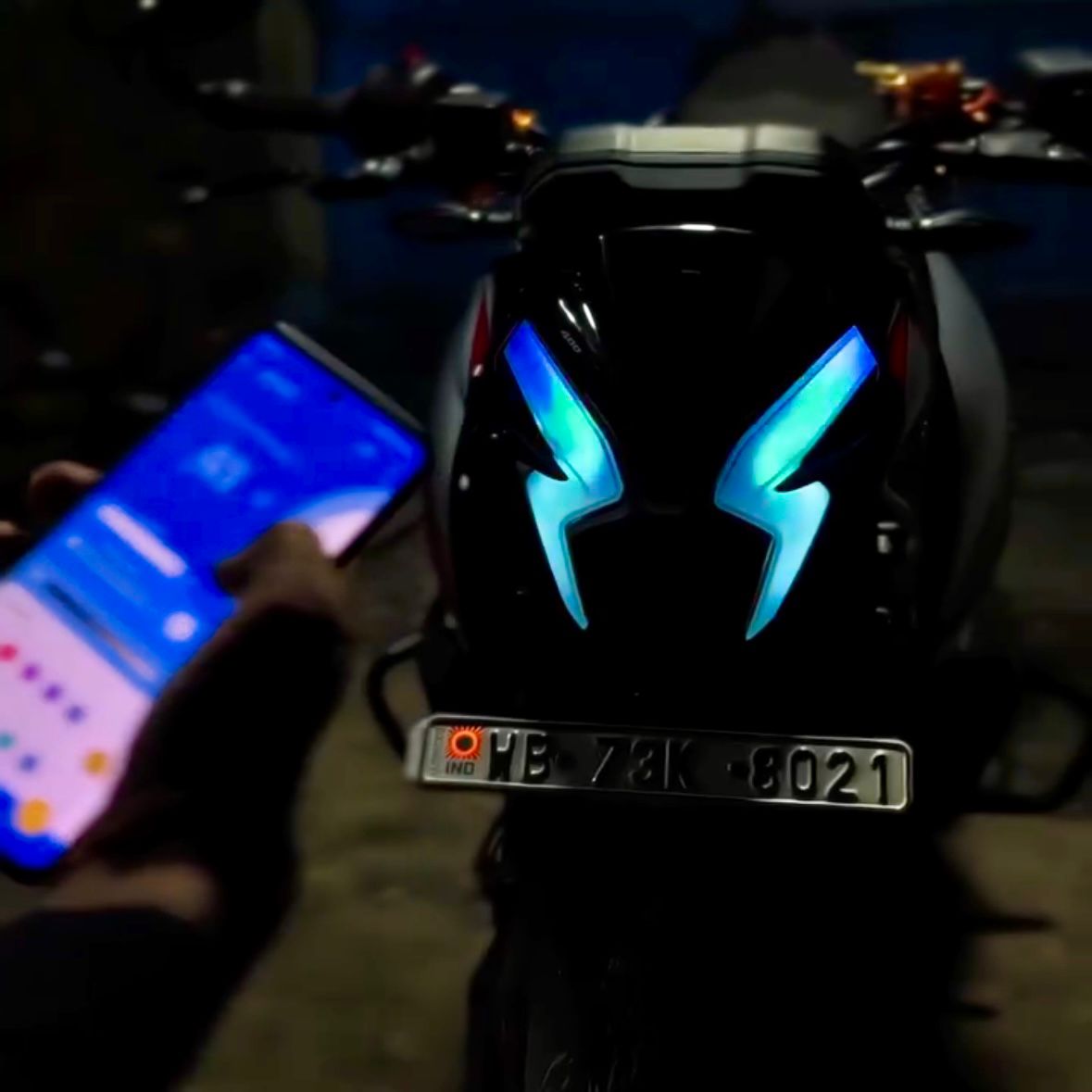 Fully Flexible bluetooth control Smart Drl Light For All Bike Headlights Modification 140+ running mods