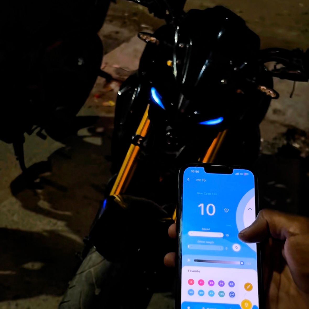 Mt15 Smart Drl Light Rgb Flexible Smart DRL Light] |Mobile App Controlled | Bluetooth Yamaha MT15