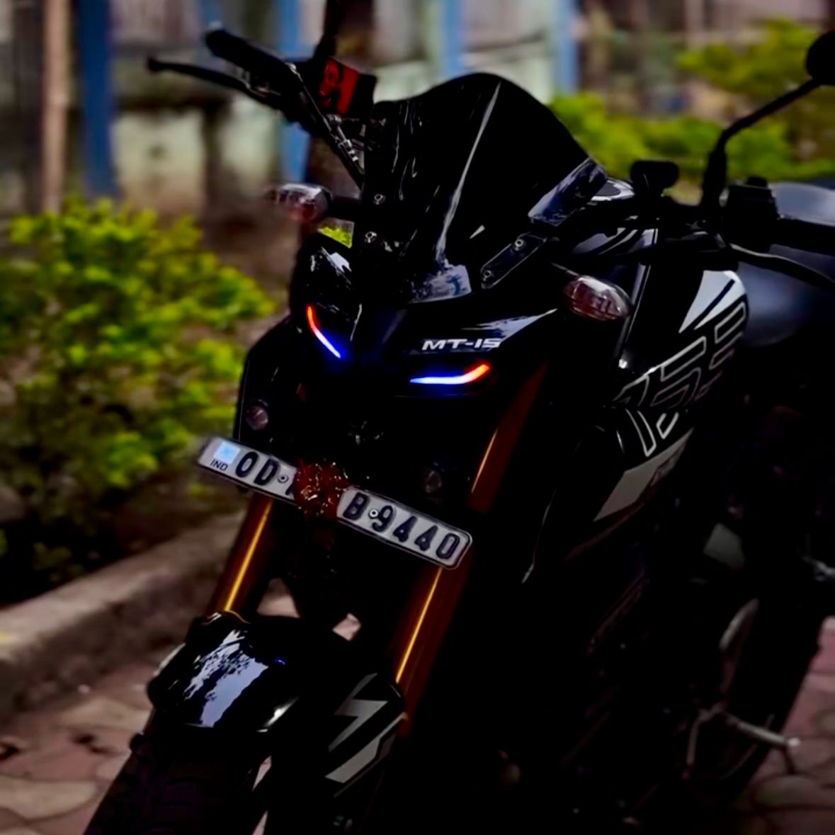 Mt15 Smart Drl Light Rgb Flexible Smart DRL Light] |Mobile App Controlled | Bluetooth Yamaha MT15