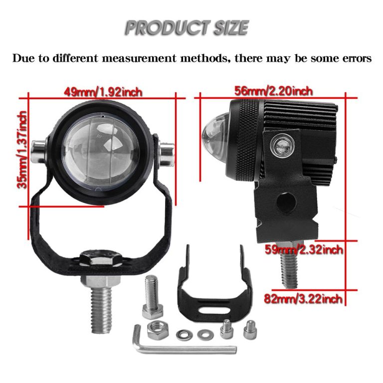 Yellow White Focus Fog light for bike  and cars with free switch |Full Visiblity on road best for night ride