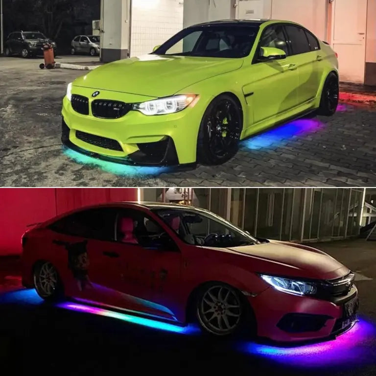 Car Underbody Smart Runnning Mods Chassing Exterior Light | Bluetooth App Controlled 210+ running mods |16 million custom colours