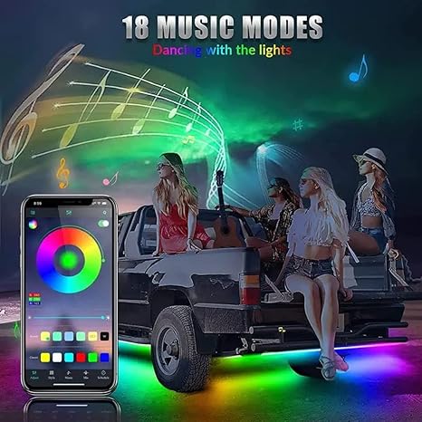 Car Underbody Smart Runnning Mods Chassing Exterior Light | Bluetooth App Controlled 210+ running mods |16 million custom colours