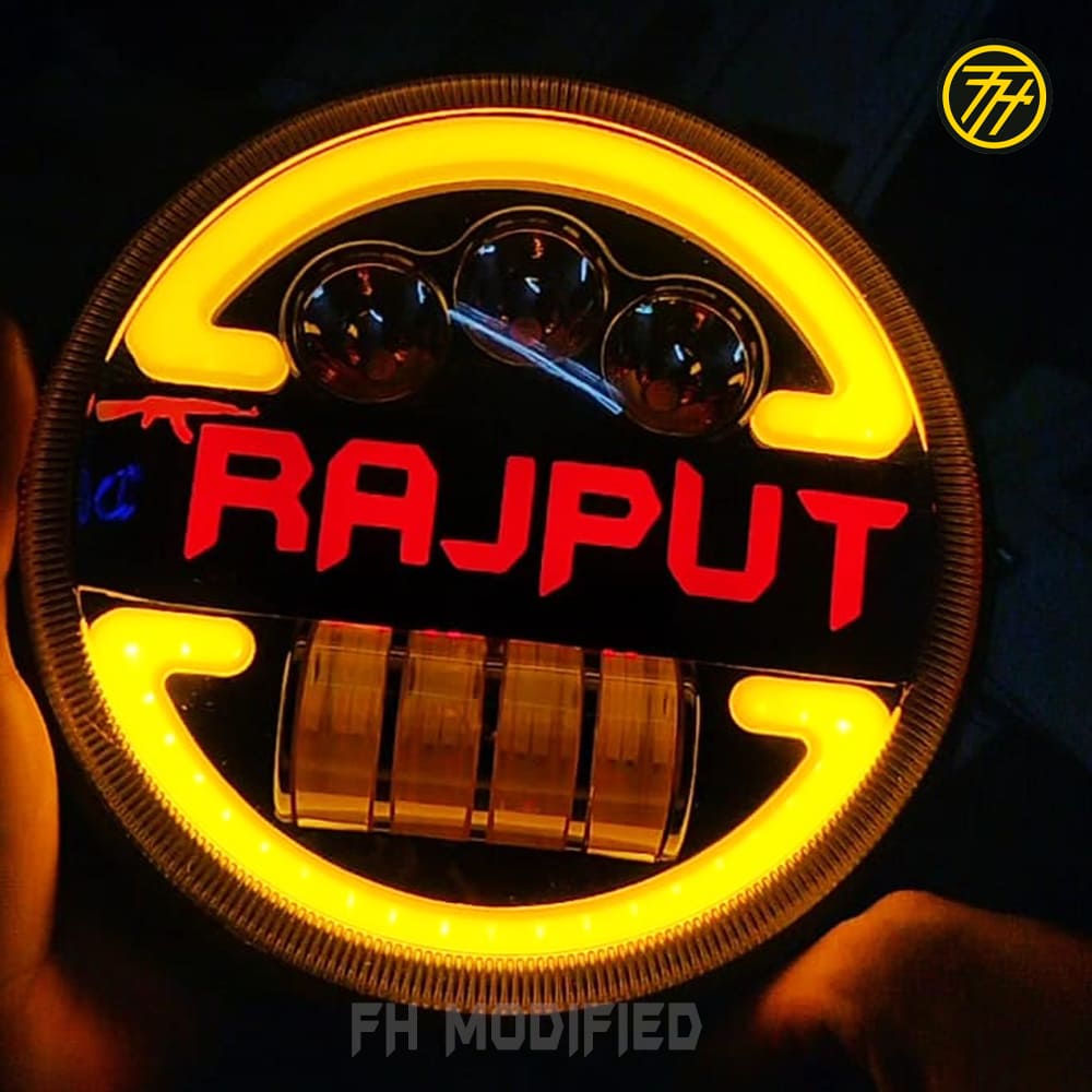 Rajput Royal Enfield Headlight|Bullet rajput headlight |FH MODIFIED